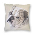 Axyaa Cute English Bulldog Floor Pillowcase for Home Decor