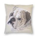 Axyaa Cute English Bulldog Floor Pillowcase for Home Decor