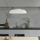 Axyaa White Glass Pendant Light: Modern Minimalist Hanging Ceiling Lighting