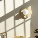 Axyaa Natural Yellow Stone LED Wall Lamp for Modern Wabi Sabi Style Lighting