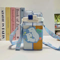 Axyaa Kids Double Drinking Cup Cartoon Water Bottle