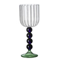 Axyaa Nordic Ripple Red Wine Glass, 360ml, Creative Design, 1 Piece