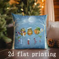 Cute Animal & Santa Pillows Pattern Cushion Cover for Axyaa - Sofa, Bedroom, Car