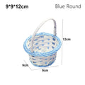 Axyaa Hand-Woven Wicker Flower Storage Basket: Beautiful Round/Oval Shape Basket