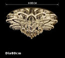 Axyaa LED Crystal Chandelier for Foyer Living Room Decoration