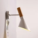 Axyaa Nordic Minimalist Black Iron LED Wall Light for Bedroom & Living Room