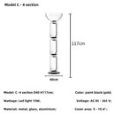 Axyaa Nordic Glass Floor Lamp Bamboo Joint Led Table Lamps