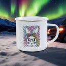 Axyaa Rainbow Enamel Dwarf Mug Set for BBQ Party, Easter & Breakfast.