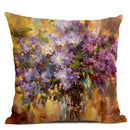 Axyaa Dancing Girl Oil Painting Decorative Pillow Cover 45x45cm