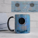 Axyaa Guitar Pattern Ceramic Mug - Music Cafe Theme Cup
