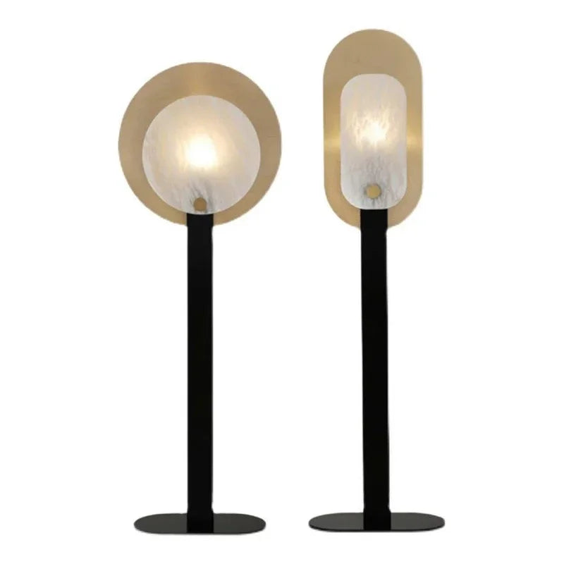 Axyaa Nordic Marble Floor Lamp - Luxury LED Standing Light
