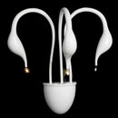 Axyaa Nordic Swan Chandelier: Minimalist White Light for Living Room, Bedroom, Kitchen, Art Decor