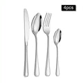 Axyaa 30-Piece Stainless Steel Cutlery Set - Ideal for Restaurants and Hotels