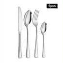 Axyaa 30-Piece Stainless Steel Cutlery Set - Ideal for Restaurants and Hotels