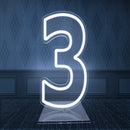 Light-Up Neon Number Signs by Axyaa with Dimmer - USB Powered