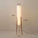 Axyaa LED Floor Lamp, Zen Nordic Retro New Chinese Style Black Walnut Décor