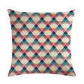 Axyaa Diamond Geometry Pillow Cover - Geometric Print Cushion Case 45x45cm