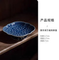 Axyaa Chinese Tea Plate - Delicate Ceramic Fruit Plate for Tea Room and Dim Sum