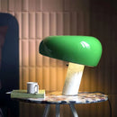 Axyaa Italian Marble Table Lamp for Bedroom, Minimalist Design, Nordic Style