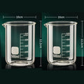 Axyaa Glass Measuring Cup Set - Clear, Durable with Heat-resisting Scale - 2PCS