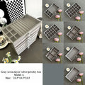 Axyaa 7-Layer Jewelry Organizer with Grids, Drawer, and Display Rack