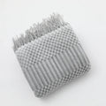 Axyaa Lightweight Knitted Throw Blanket with Tassels