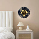 Axyaa Stone Gold Metal Wall Light 3000K 20/25/30cm - Art Deco Style, Bedroom, Foyer, Stairs