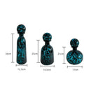 Axyaa Leopard Print Glass Vase with Lid, Flower Arrangement Home Decor