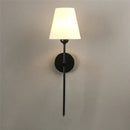 Axya Retro Wall Lamp: Luxury Fabric Lampshade Sconce for Bedroom, Bathroom, TV Wall