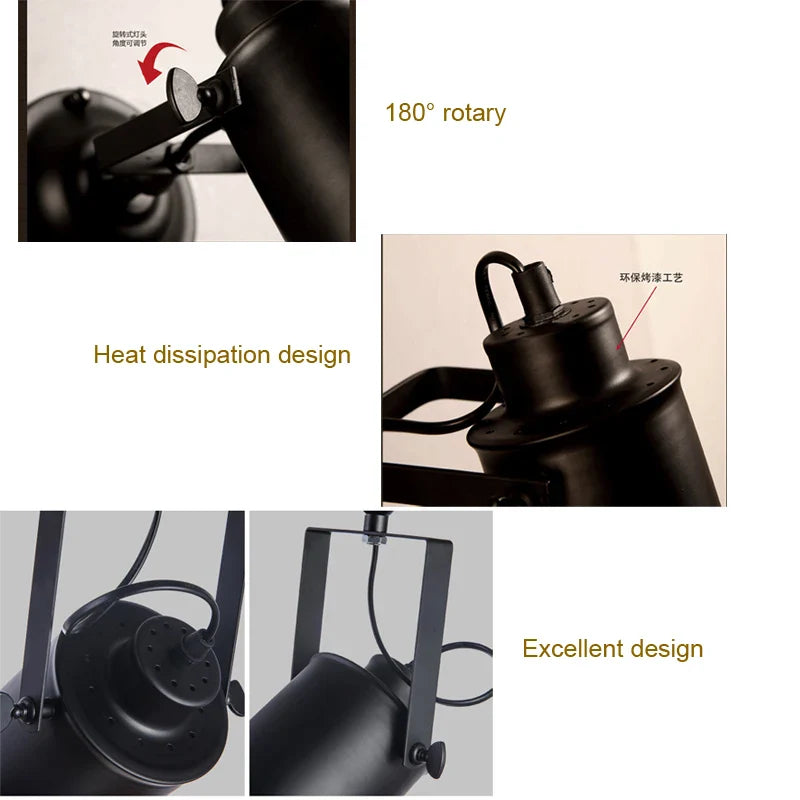 Axyaa Industrial Retro Loft Wall Light for Home and Hospitality Lighting