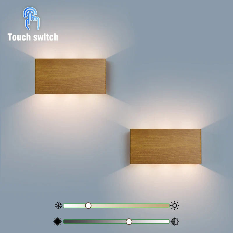 Axyaa Wireless LED Wall Lamp Touch Dimming Night Light - 3 Colors
