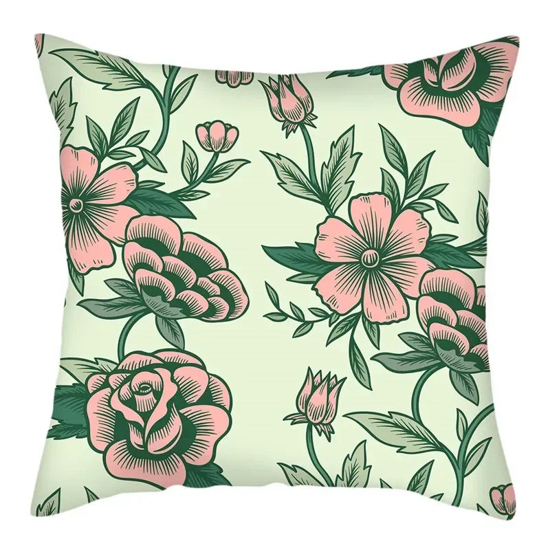 Spring Flower Cushion Cover by Axyaa - 45x45cm