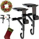 Axyaa Fireplace Garland Holder: Adjustable Mantle Hanger with Dual Hooks