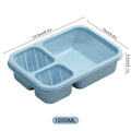Axyaa Divided Lunch Box - Leak-proof & Microwave Safe - 3 Grids