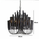 Axyaa Nordic Wooden Candlestick Chandelier Hanging Lamp for Home Lighting