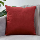 Super Cozy Burgundy Velvet Throw Pillow Cover for Luxe Home Decor by Axyaa
