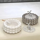 Axya Light Luxury Ceramic Ashtray with Lid for Living Room Decor and Anti Fly Ash