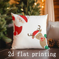Axyaa Christmas Reindeer & Santa Pillows: Sofa Bedroom Car Rectangular Cushion
