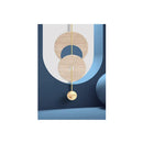 Axyaa Luxury Gold Geometry Canvas Wall Art Set