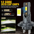 Axyaa H7 LED Headlight Bulb 22000LM CSP 3570 Car Turbo Light 6500K