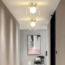Axya Glass Ball Ceiling Light: Modern LED Chandelier for Bedroom, Bathroom, Stair, Balcony