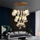Axyaa Modern LED Pendant Chandeliers for Living Room Staircase Indoor Lighting