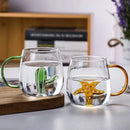 Axyaa 3D Animal Glass Mug Cup for Girls Kids Lovers Wedding Gift