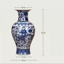 Axyaa Blue and White Porcelain Vases Home Decor Ornaments and Crafts
