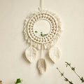 Axyaa Macrame Round Mirror | Boho Aesthetic Room Decor for Bedroom & Living Room