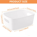 Axyaa Plastic Container Organizer Crate for Office, Kitchen Cabinet Storage