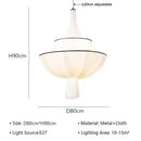 Axyaa Wabi Sabi Cloth Chandelier for Home Pendant Lights and Room Decor
