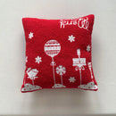 Axyaa Christmas Deer Snowflake Cushion Cover - Home Sofa Decor