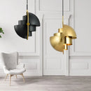 Axyaa Modern Art Chandelier in Gold, Silver, Black, or White for Dining or Bar