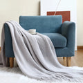 Axyaa Oversized Fluffy Soft Blanket for Four Seasons, Double Bed Knitted Nap Blanket